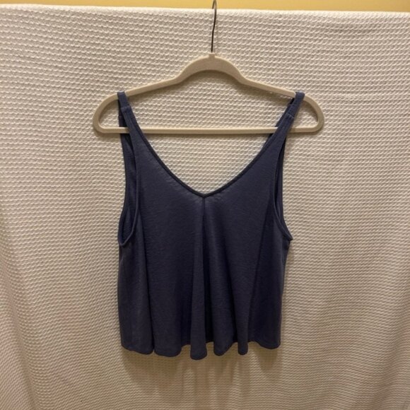Free People Intimately Blue Ribbed Tank Top (Women’s M) - Picture 8 of 9